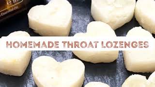 How to Make Homemade Throat Lozenges  Cough Drops  Lemon Ginger Thyme for Sore Throat amp Chest [upl. by Eelirem]