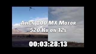 Align 800MX 520Kv Motor with Time Stamp [upl. by Spatz]