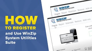 How to Register and Use WinZip System Utilities Suite [upl. by Coco649]