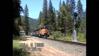 Railfanning Dunsmuir  July 1999 [upl. by Demmahum]