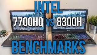 Intel i77700HQ vs i58300H  Laptop CPU Comparison and Benchmarks [upl. by Yelhsa]