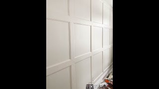 Installing Faux Wainscoting HD 1080p [upl. by Fiorenza]