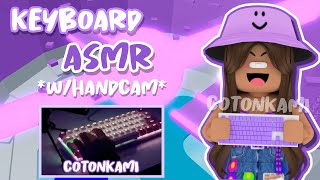 ROBLOX Tower Of Hell with a HAND CAM but its KEYBOARD ASMRPURPLE OUTFIT [upl. by Brenan]