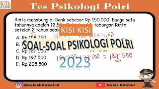 KISIKISI SOAL KECERDASAN PSIKOLOGI POLRI 2023  PART 1 [upl. by Atinyl]