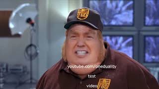 Donald Trump as Fat Bastard  Deepfake TEST [upl. by Adeehsar590]