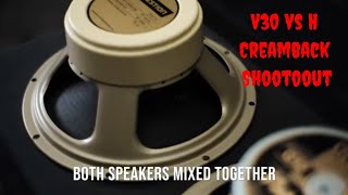 Celestion Vintage 30 Vs G12H75 Creamback shootout [upl. by Antoni107]