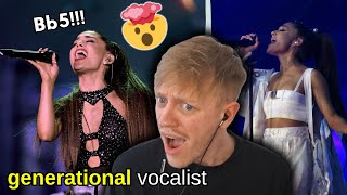 does Ariana Grande have the BEST LIVE VOCALS ever yes  REACTION [upl. by Elimay]