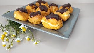 Profiterol me çokollateChocolate profiteroles [upl. by Luby]