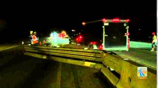 Emergency Access Gate in Action Highway 19 Nanaimo [upl. by Vasyuta863]