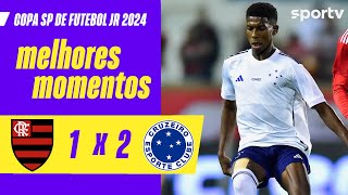 FLAMENGO 1 X 2 CRUZEIRO  MELHORES MOMENTOS  COPA SÃO PAULO DE FUTEBOL JR 2024  sportv [upl. by Towbin]