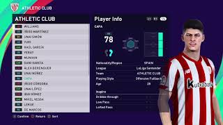 eFootball PES 2021 ATHLETIC BILBAO Base Copy [upl. by Suhsoj]