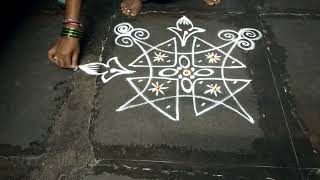 Karthika masam special rangoli diesion 🌼🌻🌻🌻 [upl. by Gottuard]