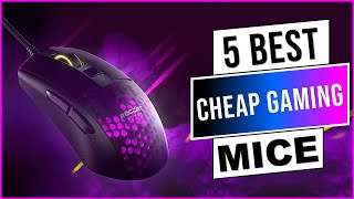 Top 5 Best Cheap Gaming Mice 2024 [upl. by Nalac608]