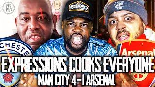 EXPRESSIONS COOKS EVERYONE 🤣 WE HAD IT ALL IN OUR HANDS Man City 41 Arsenal EXPRESSIONS REACTS [upl. by Engis430]