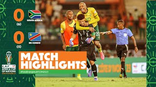 HIGHLIGHTS  South Africa 🆚 DR Congo  TotalEnergiesAFCON2023  3rd Place [upl. by Akeenat172]