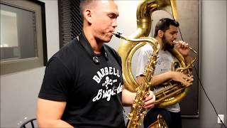 Gangsters Paradise Top Shelf Brass Band Rehearsal [upl. by Relluf]