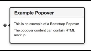 How To Create a Popover Using Bootstrap [upl. by Larochelle]