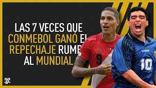 LAS 7 VECES que CONMEBOL GANÓ el REPECHAJE RUMBO al MUNDIAL [upl. by Lakin]