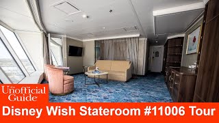 Disney Wish Stateroom Tour Category 3B – Concierge Family Oceanview Stateroom 11006 [upl. by Heilman]