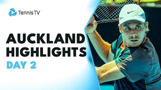 Fils Takes On Gasquet Shapovalov amp Bautista Agut Feature  Auckland Highlights Day 2 [upl. by Alliuqat843]