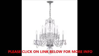 Crystorama 5080CHCLMWP Ten Light 2Tier Chandelier Polished Chrome Finish [upl. by Anawd]