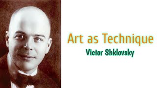 Art as Technique Defamiliarization essay by Victor Shklovsky summary analysis in Tulugu [upl. by Okia]