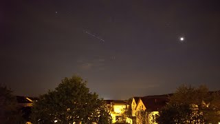 StarlinkSatelliten über Tübingen [upl. by Iadrahc]