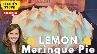 The BEST Lemon Meringue Pie  Old Fashioned Recipe with Condensed Milk  Steph’s Stove [upl. by Francie]