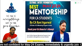 🎓 Best CA Mentorship Program for May 24  Batch is almost full  Hurry up ✊ [upl. by Ettenay486]