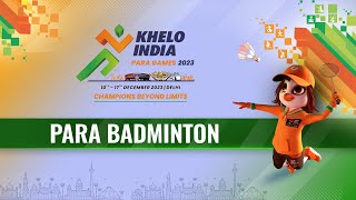 LIVE Para Badminton 🏸 Semi FINALS Khelo India Para Games 2023  Doordarshan Sports [upl. by Arias932]