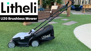 Litheli U20 Brushless Mower Review [upl. by Corabelle137]