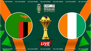 Zambia vs Ivory Coast 🔴Live Match Today⚽🎬 [upl. by Oijres]