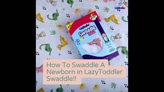 How to Swaddle a Baby for photoshoot  Newborn Wrapping Techniques for Better Sleep  LazyToddler [upl. by Natalina]