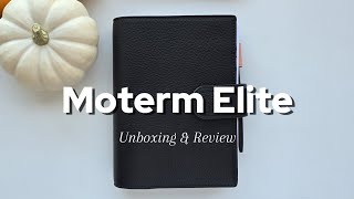 Moterm Elite  New Personal Rings Leather Cover Unboxing and review with my FCC inserts [upl. by Ertnod12]