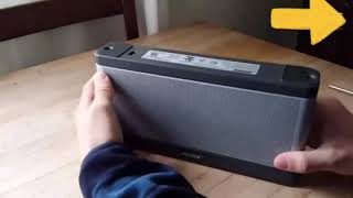 How to replace the Bose SOUNDLINK BLUETOOTH SPEAKER III 404600 Battery [upl. by Irrac]