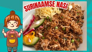 DE BESTE SURINAAMSE NASI DIT MOET JE PROBEREN 😍👌🏽 [upl. by Asit]