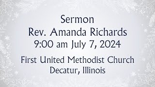 First United Methodist Church Decatur IL 07 07 2024 [upl. by Ahsiloc]