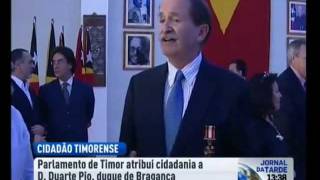 SAR D Duarte Pio já é cidadão de Timor [upl. by Akilegna854]