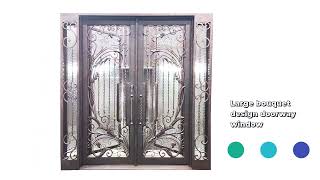 Step into Luxury 5m High Giant Ornamental Wrought Iron Entry Door [upl. by Emmalee]