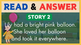 READING SHORT STORY 2 for PRESCHOOL  with Question amp Answer  Reading Comprehension Vocabulary [upl. by Llenna]