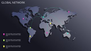 World Map Infographic Template in PowerPoint Tutorial No 835 [upl. by Oliric162]