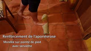 Exercices de renforcement de lAponévrose plantaire [upl. by Vowel]