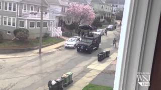 Police and FBI Comb Watertown for Bombing Suspect [upl. by Jarl]