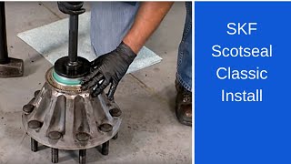 Installing the SKF Scotseal Classic wheel seal [upl. by Borlase]