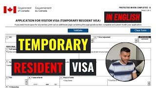 How To Apply TRV Temporary Resident Visa after getting work permit [upl. by Mclain]