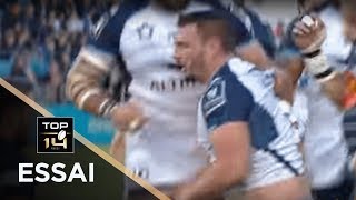 TOP 14  Essai Louis PICAMOLES MHR  Agen  Montpellier  J19  Saison 20172018 [upl. by Okun]