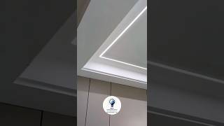 Installation of Aluminium Profile Light  Modern Ceiling Lighting Installation youtubeshorts [upl. by Znarf457]