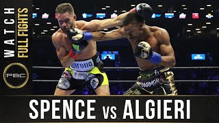 Spence vs Algieri FULL FIGHT April 16 2016  PBC on NBC [upl. by Corder]