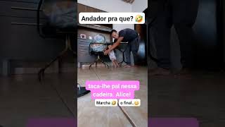 ANDADOR PRA QUE humor paideprimeiraviagem paidemenina relsviral [upl. by Irrot]