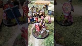 Roma Eaterna Victrix  Last Romans vs Vikings at Saga wargame [upl. by Hgielek]